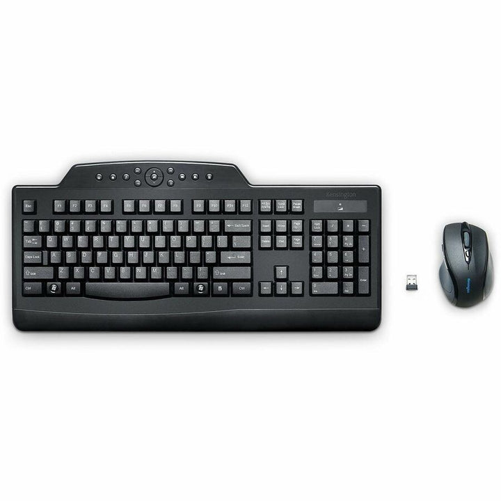 Image of Kensington® Pro Fit Wireless Media Desktop Set, 2.4 Ghz Frequency/30 Ft Wireless Range, Black