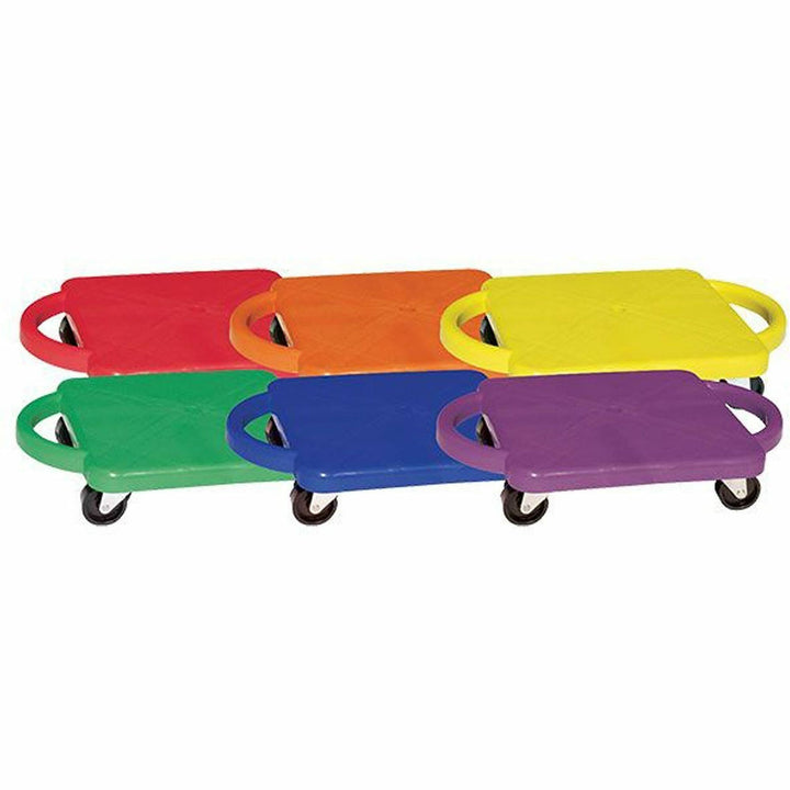 Image of Champion Sports Scooter Set, w/Swivel Casters, 12"x12", 6/ST, AST