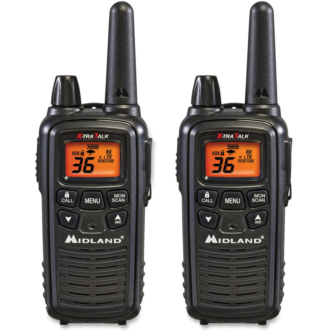Image of Midland® Radios,2-way, 24-mile Range, 1 Pair, Black