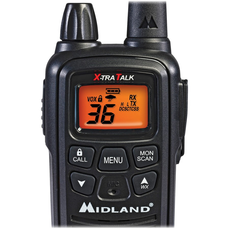 Image of Midland® Radios,2-way, 24-mile Range, 1 Pair, Black