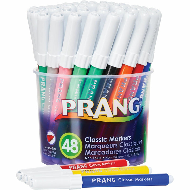 Image of Dixon® Art Markers, Nontoxic, Bullet Pt, 48/ST, Assorted