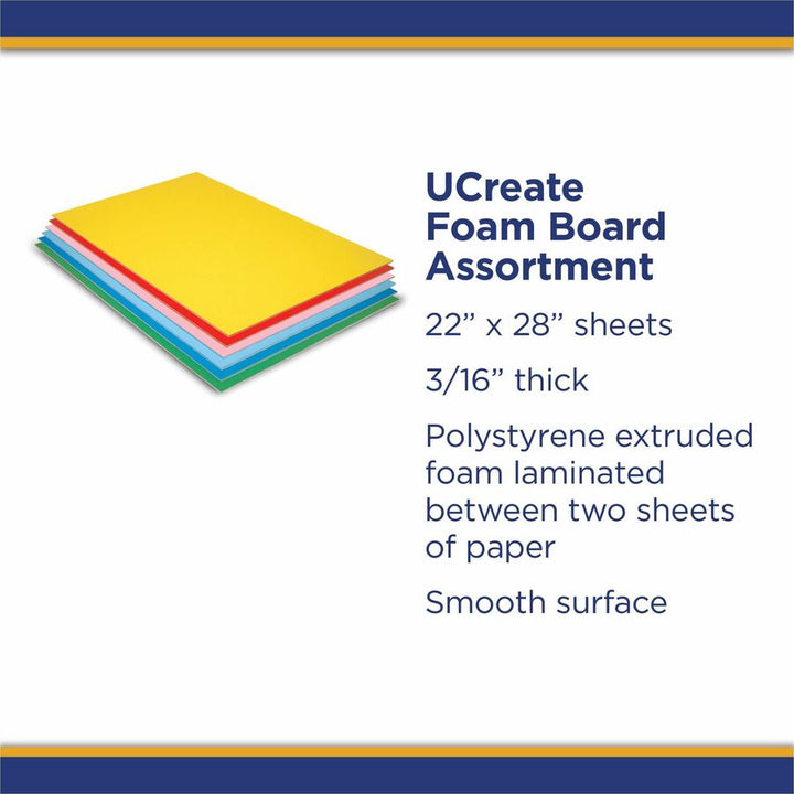 Image of Pacon® Foam Board, 20"x30", 3/16" Thick, 12/CT, Assorted