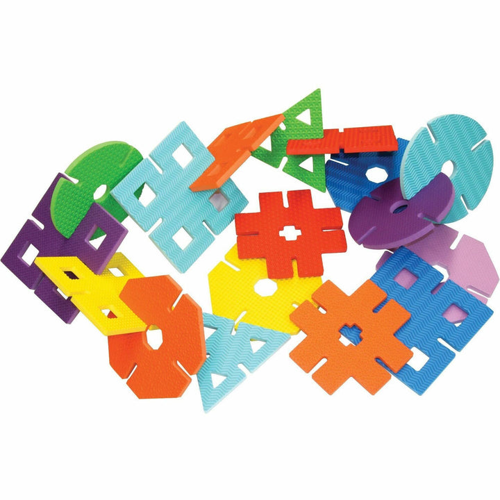 Image of WonderFoam 4464 Giant Design Shapes, Learning Theme/Subject, 40 x Shape Shape, 4" H x 7" Width, Assorted, Foam, 1 Set