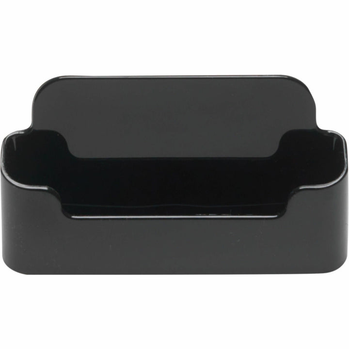 Image of deflecto® Business Card Holder, Recycled, Capacity 50 cards, Black