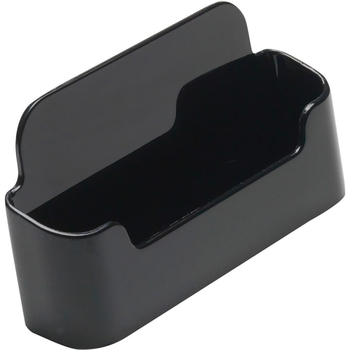 Image of deflecto® Business Card Holder, Recycled, Capacity 50 cards, Black