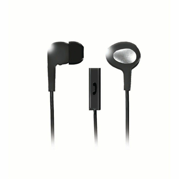 Image of Maxell® In-Ear Buds with Built-in Microphone, 4 ft Cord, Black