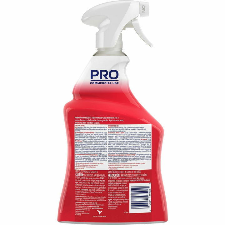 Image of Professional RESOLVE® 97402 Spot & Stain Carpet Cleaner, 32 fl oz (1 quart), Clear Bottle, 1 Each