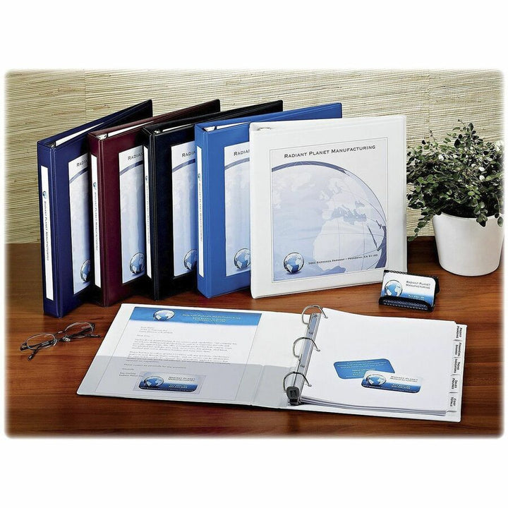 Image of Avery® Framed View Heavy-Duty Binders, 3 Rings, 2" Capacity, 11 X 8.5, Navy Blue