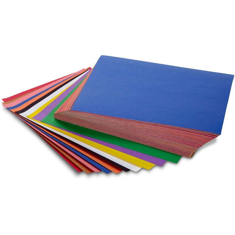 Image of Crayola 99-3200 Construction Paper, Craft Project, School Project, Art, 1.60" H x 9" W x 12" Length, Assorted, 1 Pack