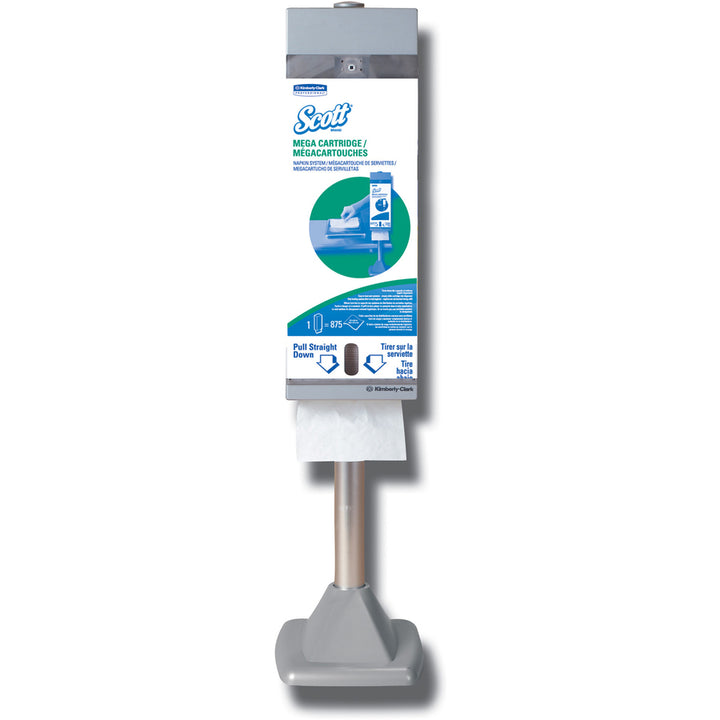 Image of Scott MegaCartridge 98908 MEGA Cartridge In-Counter Napkins, 1 Ply, 6.50" W x 8.40" Length, Fiber, 875/Box, 6 / Carton