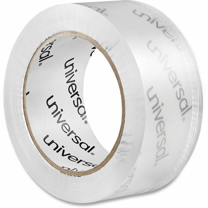 Image of Universal UNV66100 Packaging Tape, 109 yd Length x 1.88" W x 1.7 mil Thickness, 3" Core, Clear, Acrylic, Plastic Backing, 12 / Pack