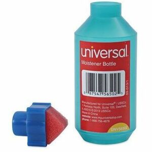 Image of Universal® Squeeze Bottle Moistener, 2 Oz, Blue