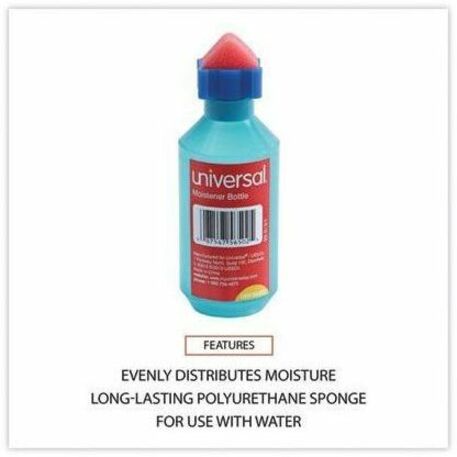 Image of Universal 56502 Envelope Moistener, 2 oz, Blue, Adhesive, Plastic, Foam, 1 Each