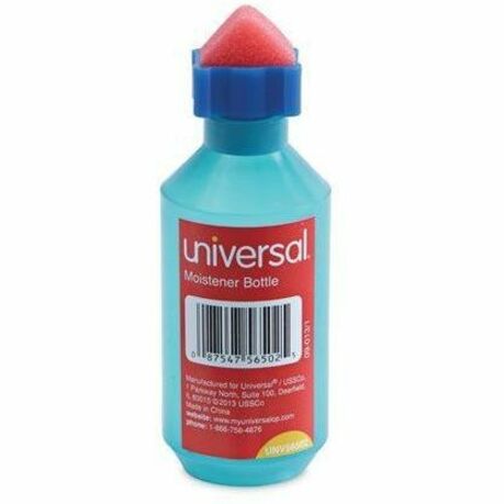 Image of Universal 56502 Envelope Moistener, 2 oz, Blue, Adhesive, Plastic, Foam, 1 Each