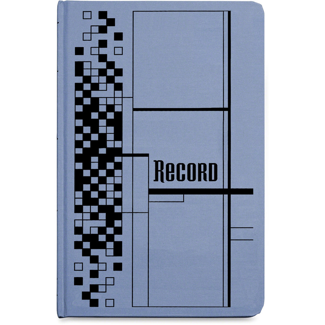Image of Adams® Record Ledger Book, Record-Style Rule, Blue Cover, 11.75 X 7.25 Sheets, 500 Sheets/book