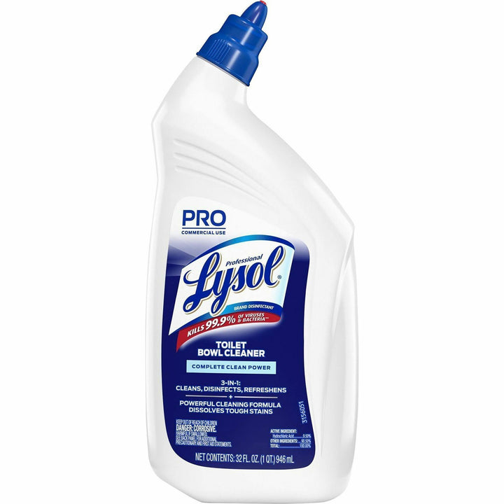 Image of Professional Lysol 74278 Power Toilet Bowl Cleaner, 32 fl oz (1 quart), Wintergreen Scent, Clear, 1 Each
