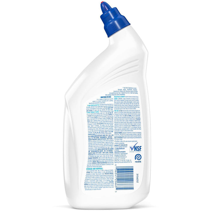 Image of Professional Lysol 74278 Power Toilet Bowl Cleaner, 32 fl oz (1 quart), Wintergreen Scent, Clear, 1 Each
