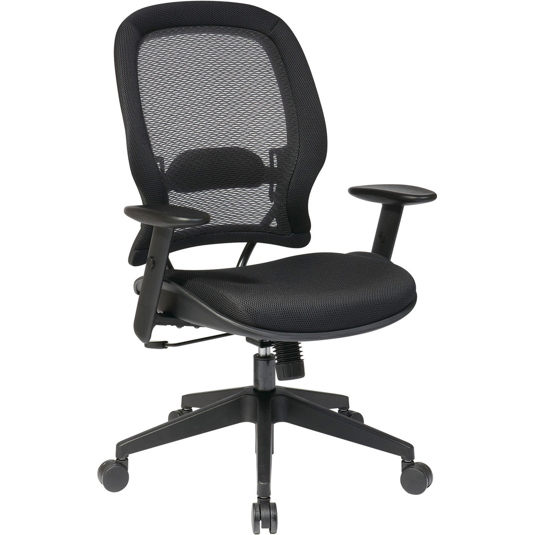 Image of OSP Furniture High-Back Chair, 27-1/2"x28-1/2"x56-1/4", Black