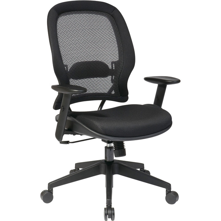 Image of OSP Furniture High-Back Chair, 27-1/2"x28-1/2"x56-1/4", Black