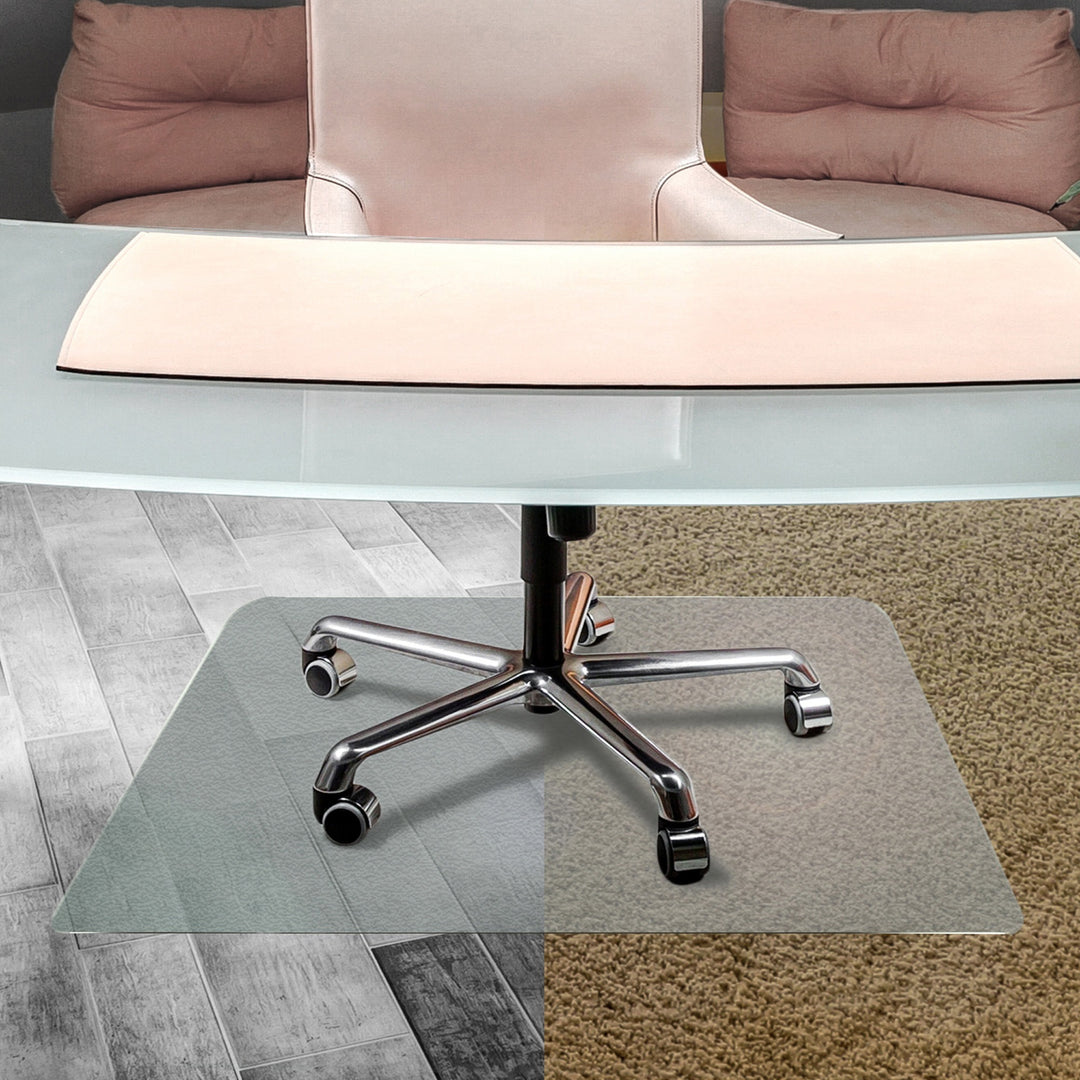 Image of Floortex® Hard Floor Chairmat, Rectangular, 48"x53", Clear