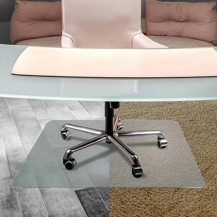 Image of Floortex® Hard Floor Chairmat, Rectangular, 48"x53", Clear