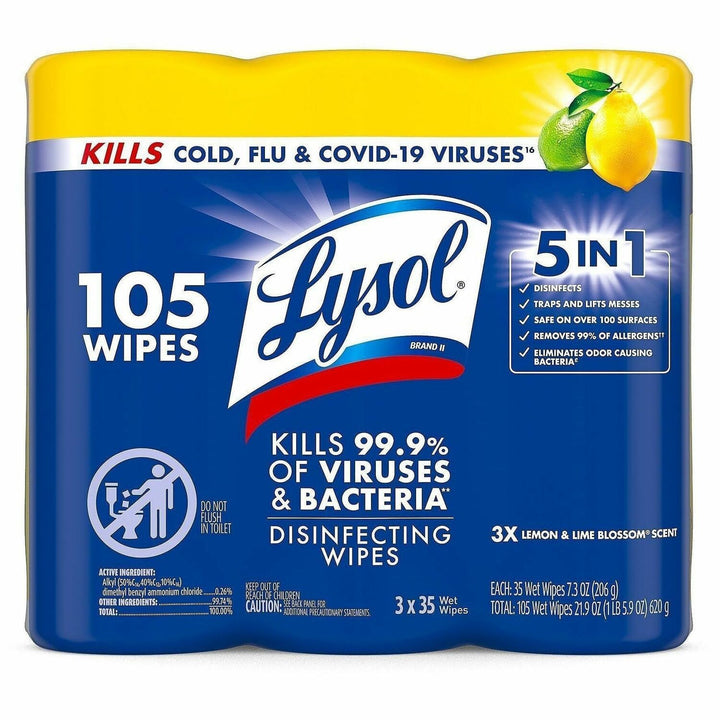 Image of Lysol 82159 Disinfecting Wipes 3-pack