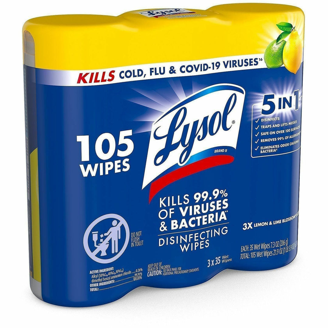 Image of Lysol 82159 Disinfecting Wipes 3-pack