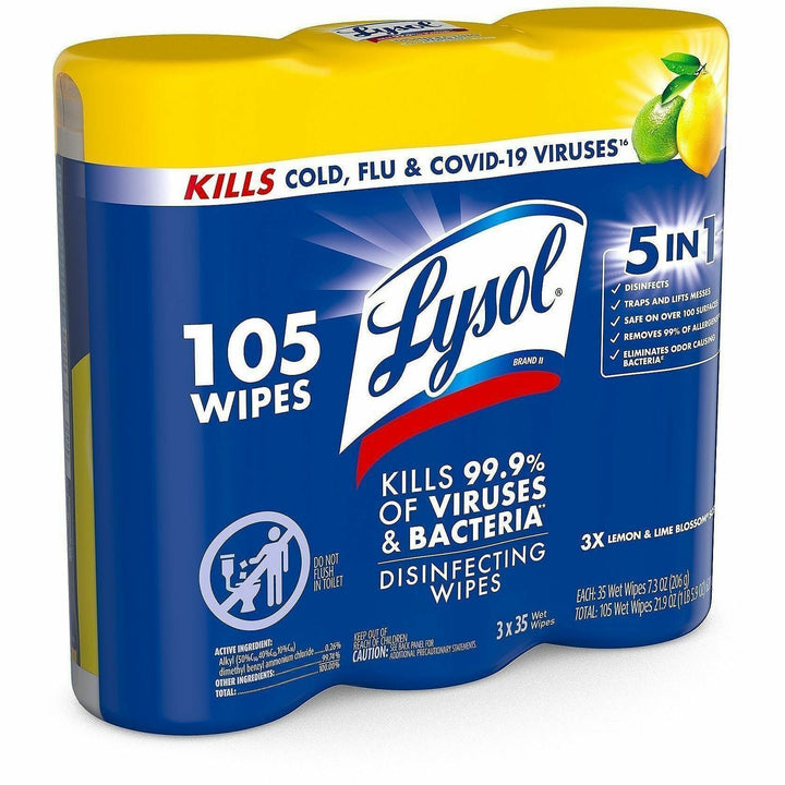Image of Lysol 82159 Disinfecting Wipes 3-pack