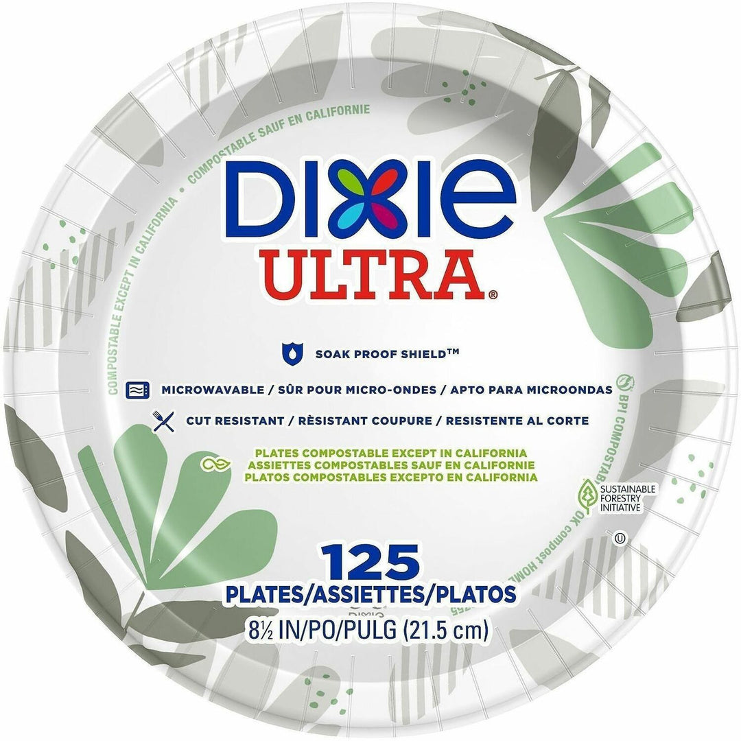 Image of Dixie Ultra® SXP9PATH Pathways 8-1/2" Heavyweight Paper Plates by GP Pro