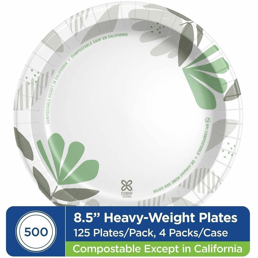 Image of Dixie Ultra® SXP9PATH Pathways 8-1/2" Heavyweight Paper Plates by GP Pro