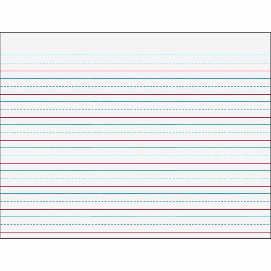 Image of Pacon® Multi-Sensory Handwriting Tablet, 5/8" Long Rule, 8 X 10.5, 40/pad