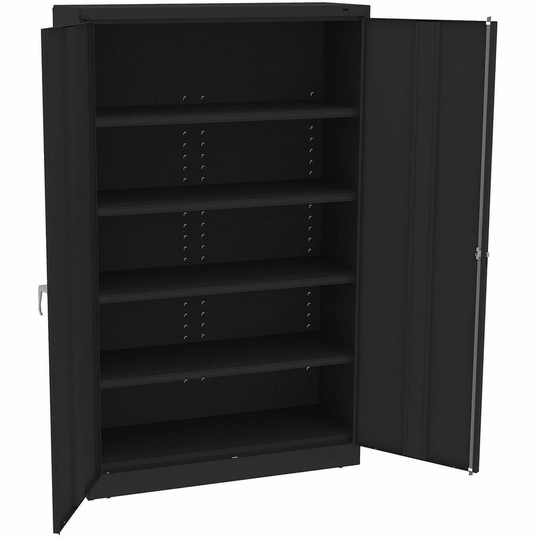 Image of Tennsco Assembled Jumbo Steel Storage Cabinet, 48w X 18d X 78h, Black