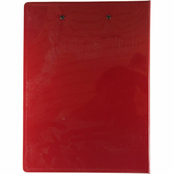 Image of Mobile OPS® Portfolio Clipboard with Low-Profile Clip, Portrait Orientation, 0.5" Clip Capacity, Holds 8.5 x 11 Sheets, Red