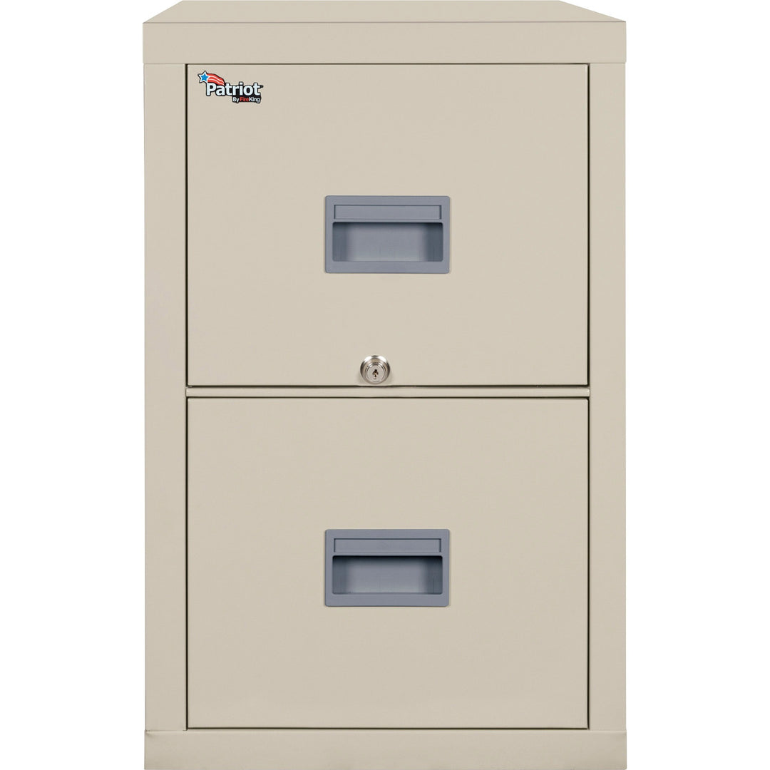 Image of FireKing® Patriot By Fireking Insulated Fire File, 1-Hour Fire Protection, 2 Legal/letter File Drawers, Parchment, 17.75 X 25 X 27.75