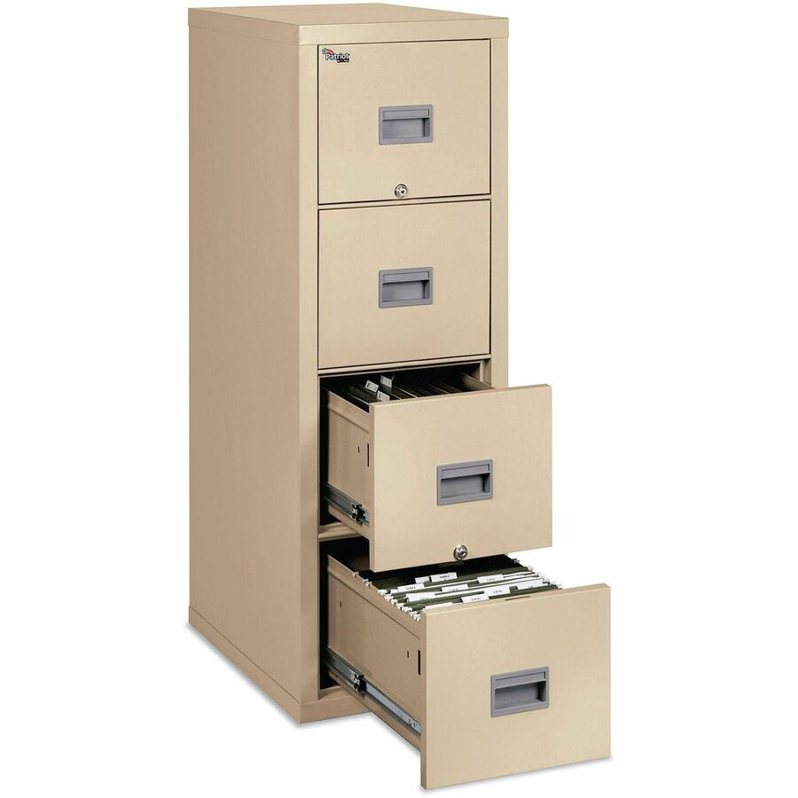 Image of FireKing® Patriot By Fireking Insulated Fire File, 1-Hour Fire Protection, 2 Legal/letter File Drawers, Parchment, 17.75 X 25 X 27.75