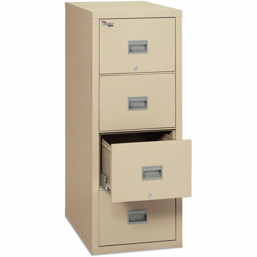 Image of FireKing® Patriot By Fireking Insulated Fire File, 1-Hour Fire Protection, 2 Legal/letter File Drawers, Parchment, 17.75 X 25 X 27.75