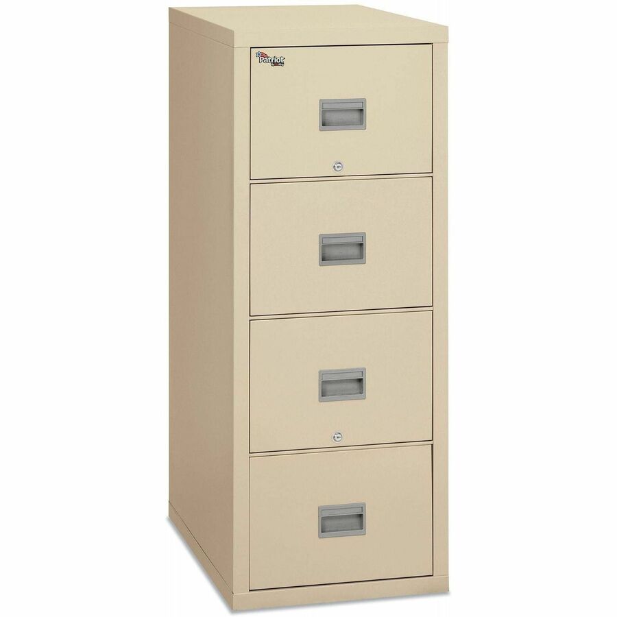 Image of FireKing® Patriot By Fireking Insulated Fire File, 1-Hour Fire Protection, 2 Legal/letter File Drawers, Parchment, 17.75 X 25 X 27.75