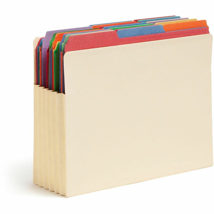 Image of Smead 75160 TUFF File Pocket, 8 1/2" x 11", 700 Sheets Capacity, 5 1/4" Expansion, 2 Plys, 10% Recycled, 10 / Box