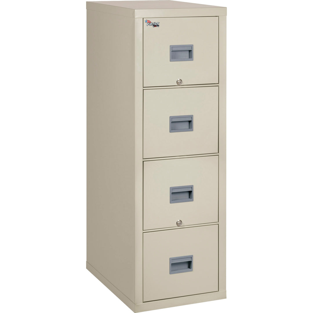 Image of FireKing® Patriot By Fireking Insulated Fire File, 1-Hour Fire Protection, 4 Legal-Size File Drawers, Parchment, 20.75 X 31.63 X 52.75