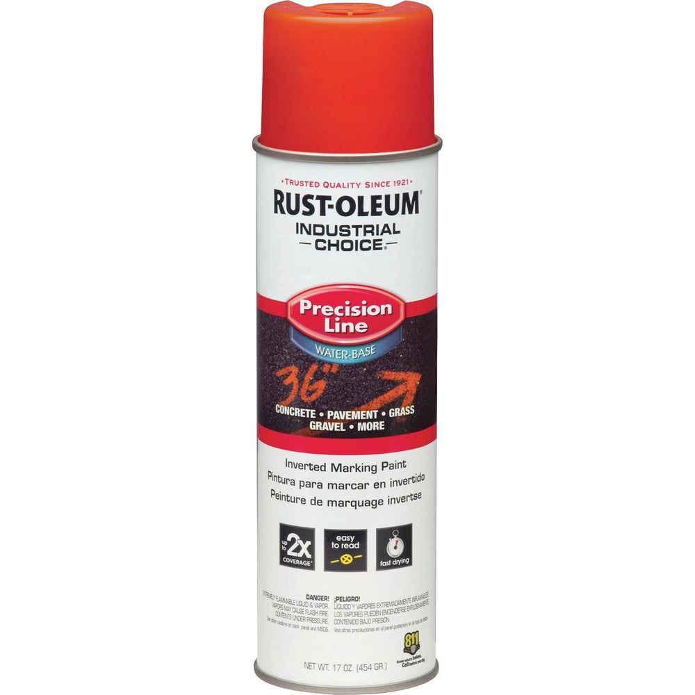 Image of Rust-Oleum® Marking Paint Spray, Water-Based, 17 oz, Alert OE