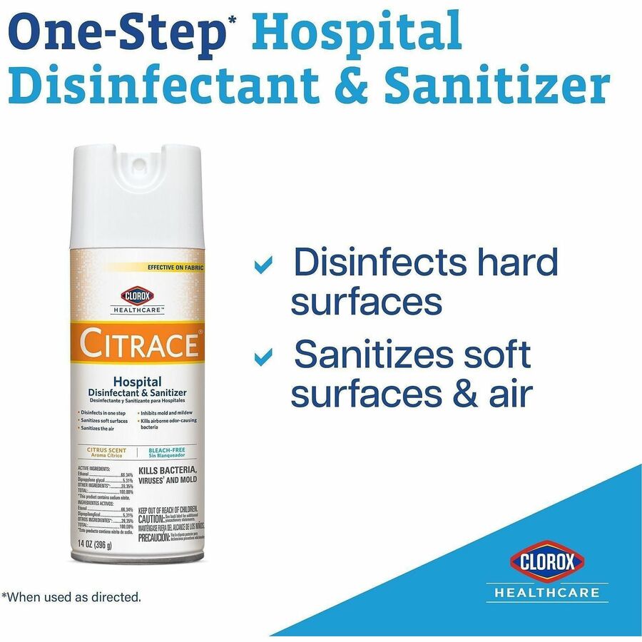 Image of Clorox Healthcare 49100 Citrace Hospital Disinfectant and Sanitizer