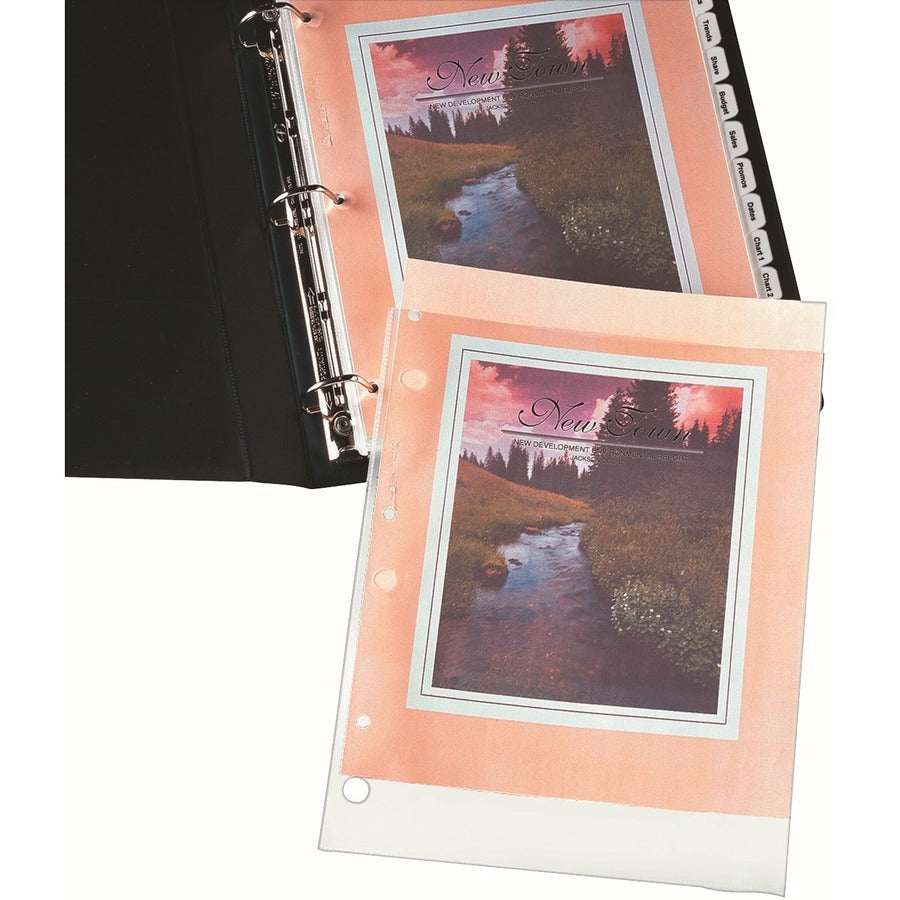 Image of Avery® Top-Load Poly Three-Hole Sheet Protectors, Non-Glare, Letter, 50/box