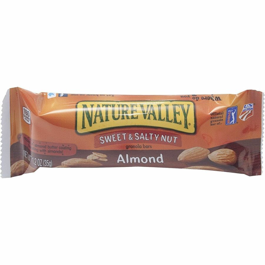 Image of NATURE VALLEY SN42068 Sweet & Salty Nut Bars, Sweet and Salty, 1.20 oz, 16 / Box