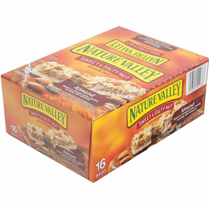 Image of NATURE VALLEY SN42068 Sweet & Salty Nut Bars, Sweet and Salty, 1.20 oz, 16 / Box