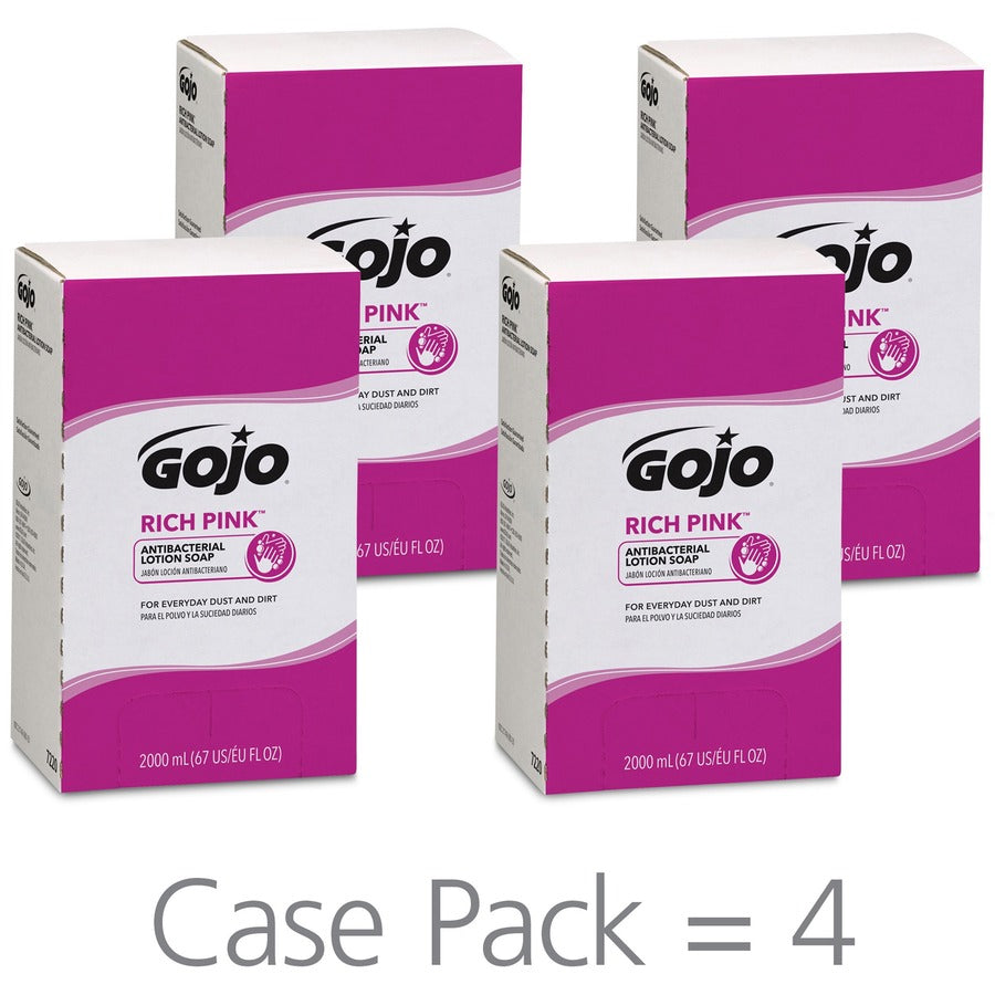 Image of GOJO® Lotion Soap,Antibacterial,2000mL,Citrus Scent,Pink