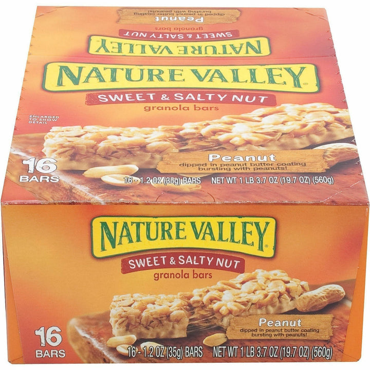 Image of NATURE VALLEY SN42067 Sweet & Salty Nut Bars, Sweet and Salty, 1.20 oz, 16 / Box