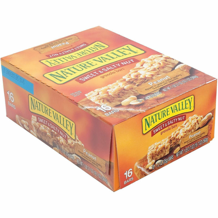 Image of NATURE VALLEY SN42067 Sweet & Salty Nut Bars, Sweet and Salty, 1.20 oz, 16 / Box