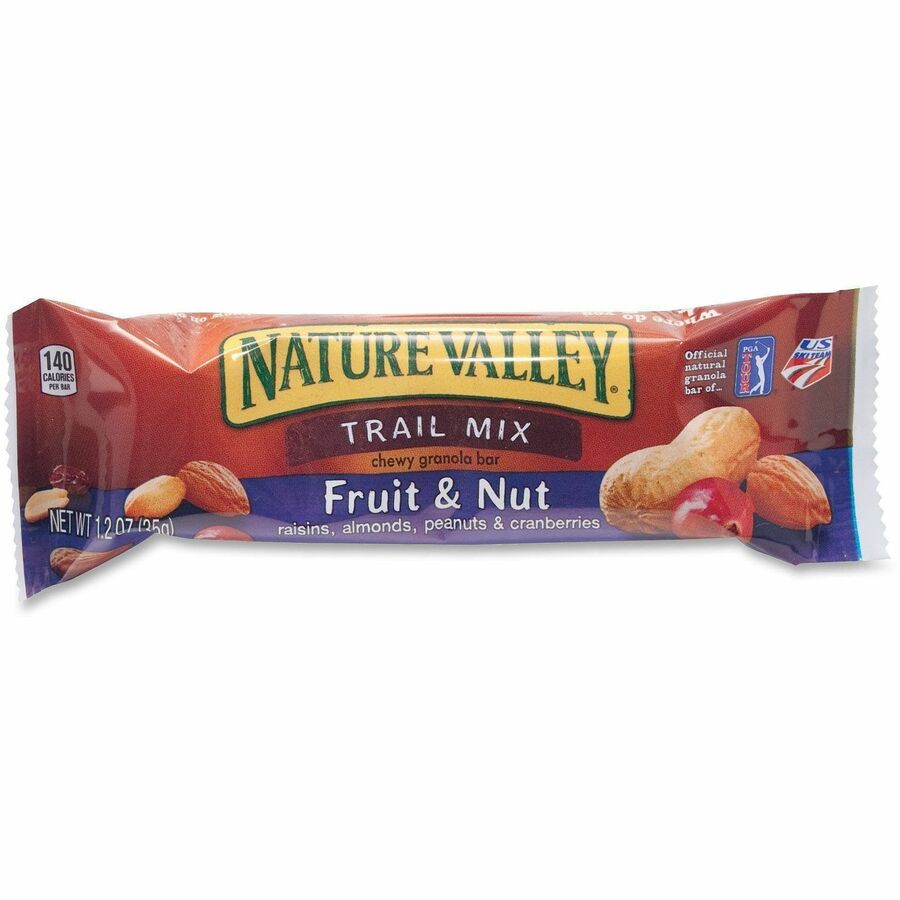Image of NATURE VALLEY SN1512 Chewy Trail Mix Bars, Mixed Fruit, Mixed Nut, 1.20 oz, 16 / Box