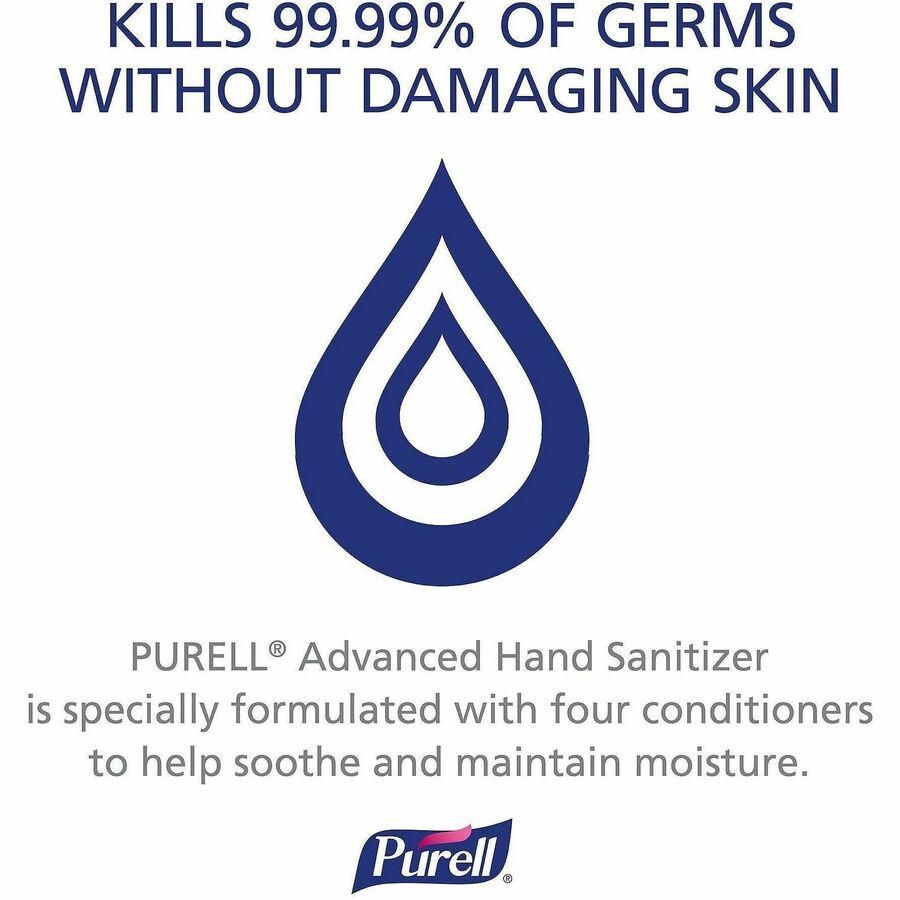 Image of PURELL® 190402 Advanced Hand Sanitizer Green Certified Foam Refill, 1.27 quart, Hand, Skin, Clear, Fragrance-free, Dye-free, 1 Each