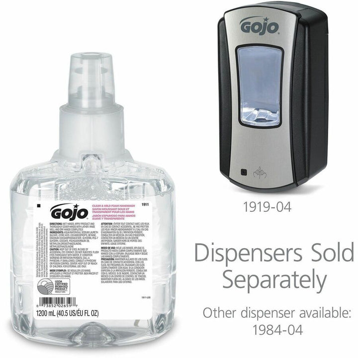 Image of Gojo® 191102 LTX-12 Clear Mild Foam Handwash Refill